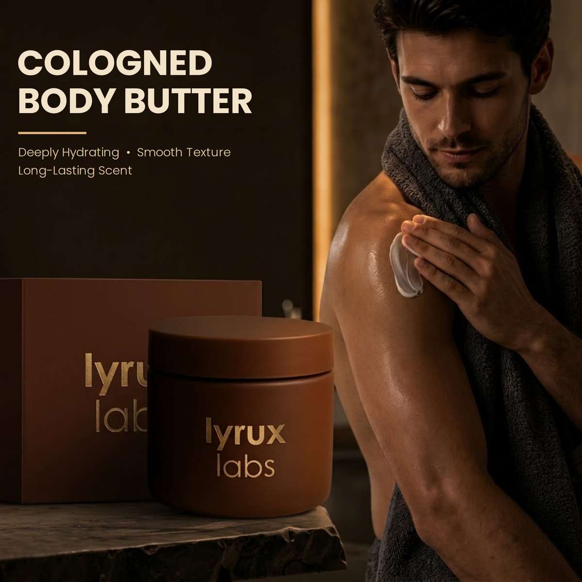 Men's Cologned Body Butter – Long-Lasting Fragrance Moisturizer