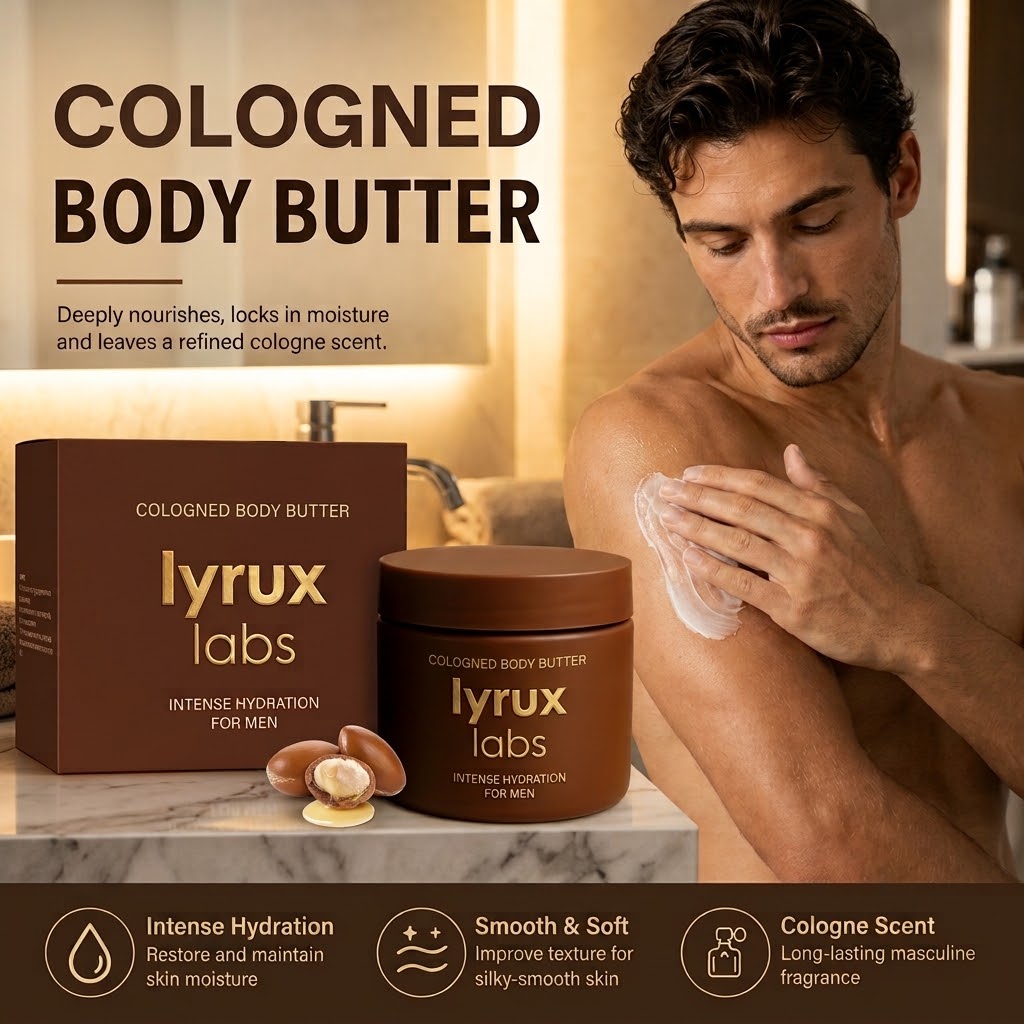 Men's Cologned Body Butter – Long-Lasting Fragrance Moisturizer