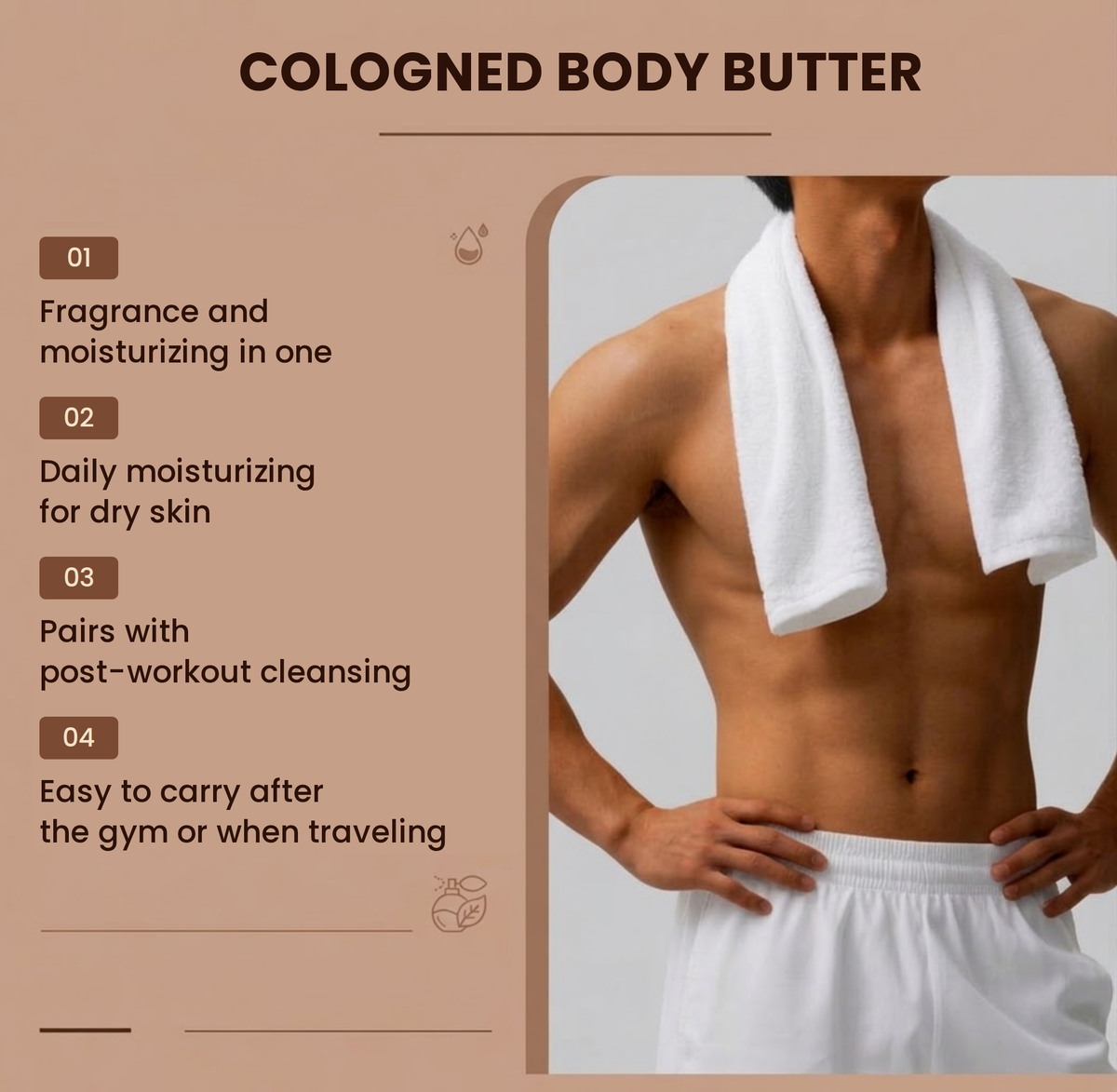 Men's Cologned Body Butter – Long-Lasting Fragrance Moisturizer